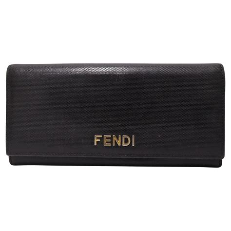 fendi ca2581878|Fendi Black Leather Classic Wallet For Sale at .